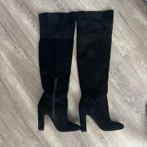 Aldo black suede boots